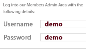 demo login demo login